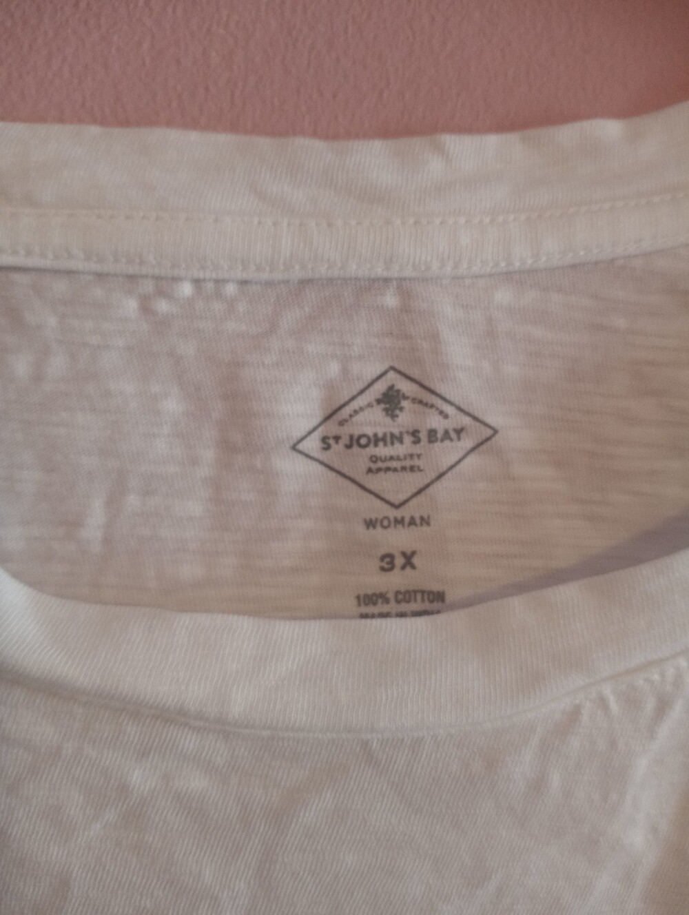 St. John's Bay White Eyelet Long-Sleeve Top - Picture 2 of 3